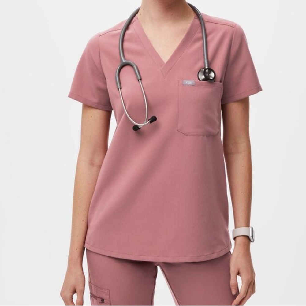 Figs Women's Short Sleeve Tee - Mauve